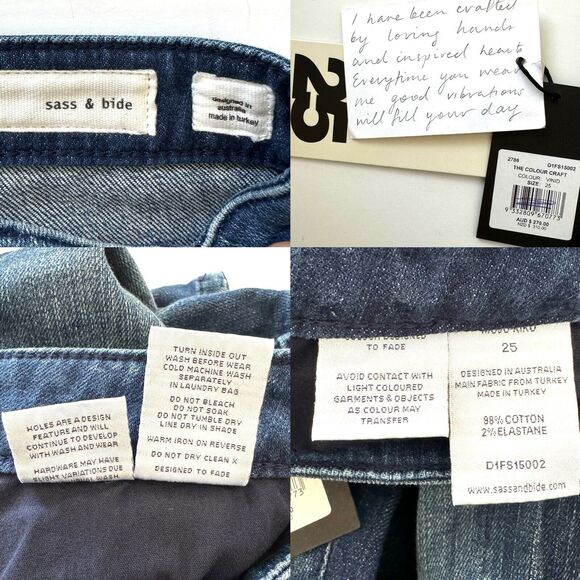 sass & bide Tall Women’s The Colour Craft Hi Rise Micro Flare Jeans - Picture 4 of 16